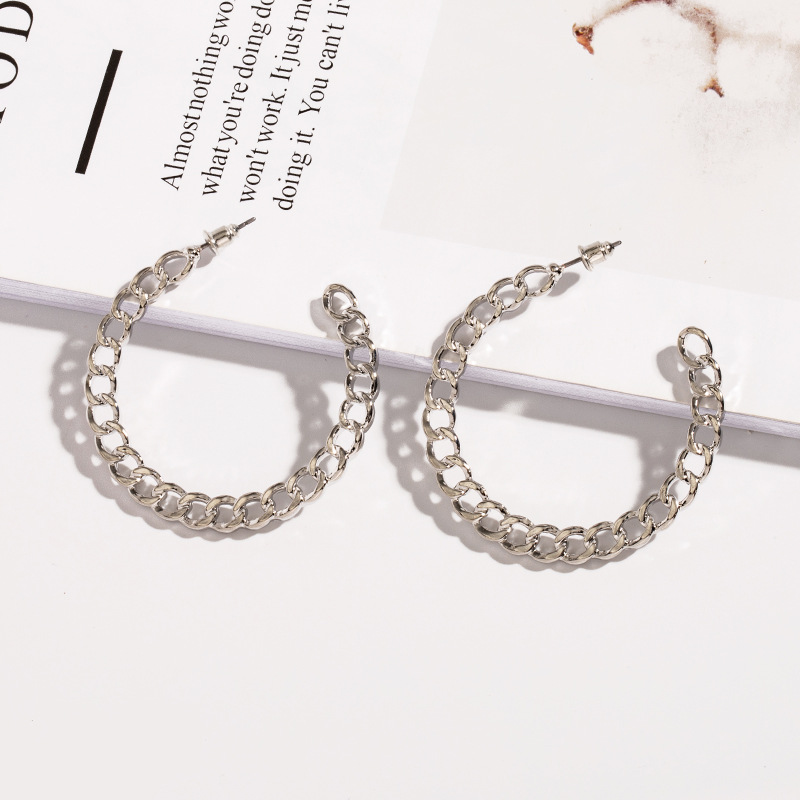 Retro Circle Alloy Pearl Earrings display picture 21