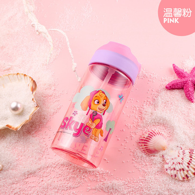 汪汪队立大功tritan材质夏季冷水杯乐潮儿童吸管外出游玩一件代发