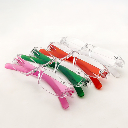 Wholesale of new fashionable anti-blue light reading glasses, all-in-one reading glasses that cannot be damaged by street stalls, ultra-light glasses for the elderly