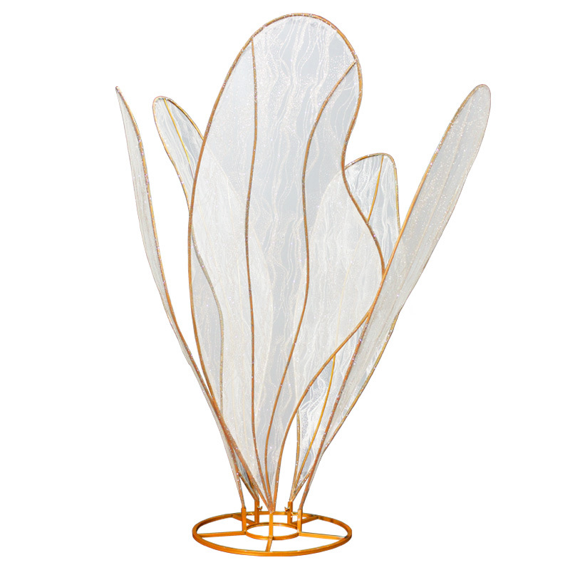 新款婚庆道具铁艺化蝶背景婚礼场景大花朵批发橱窗舞台蝴蝶摆件工