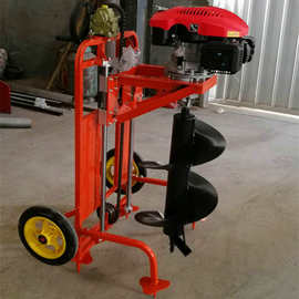 支架打坑机价格多功能手摇钻洞机高效地钻机大马力植树打洞机图片