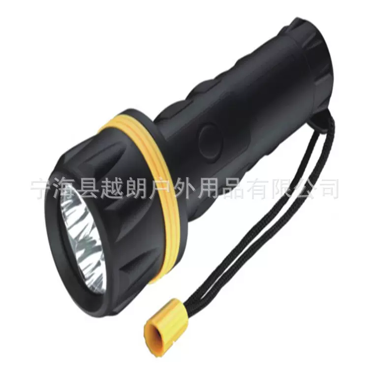 厂家供应 橡胶手电筒 塑料 708-3 【手电筒】