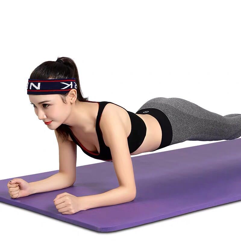 包邮瑜伽垫加厚10mm防滑运动健身垫仰卧起坐垫初学者瑜珈垫子|ru