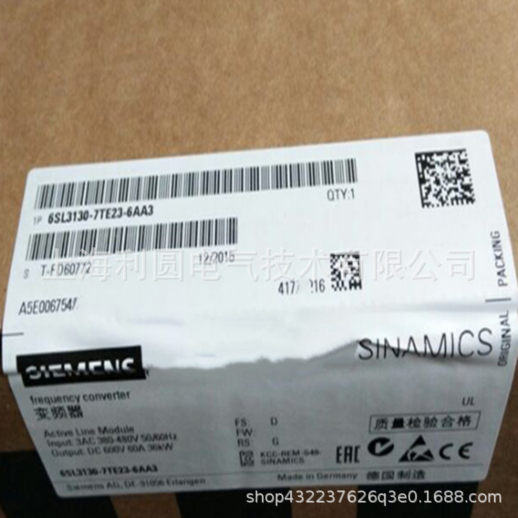 6SL3130-6TE23-6AA3伺服模块6SL3130-6TE23-6AA3全新6SL31306TE23