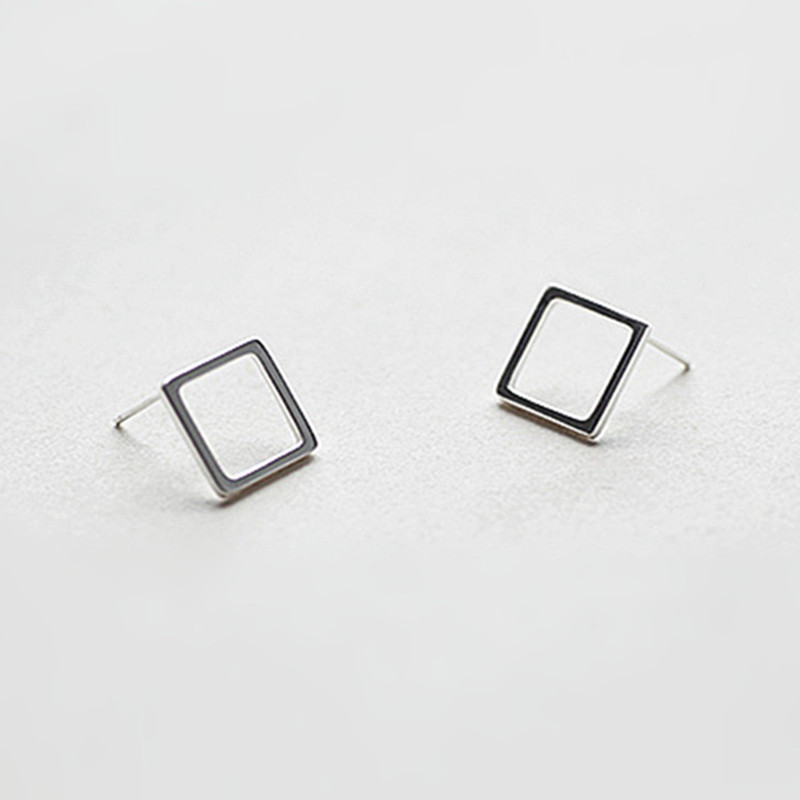 Square fashionable elegant sophisticated cute earrings