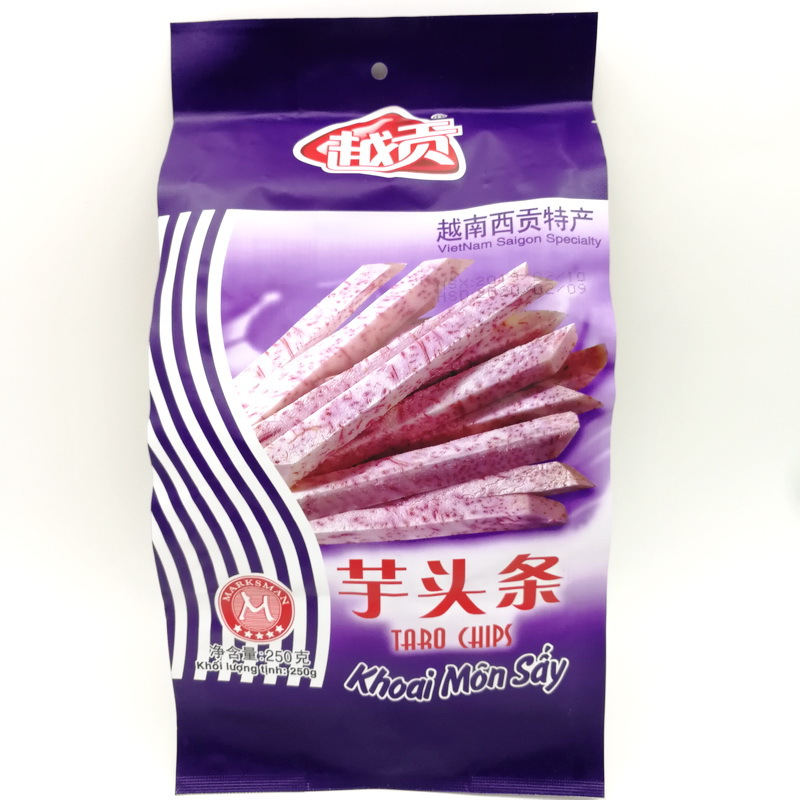 原装进口越南西贡特产越贡芋头条250克 酥脆香芋头干休闲20袋一箱|ru