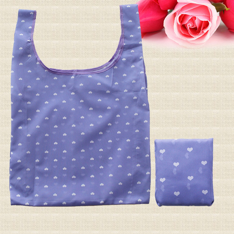 定做花布连体方包方形折叠手提广告购物袋草莓收纳印牛津布
