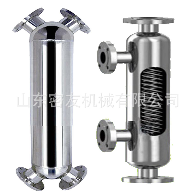 厂家供应立式卧式不锈钢螺纹缠绕管换热器 钛材载气热交换冷凝器