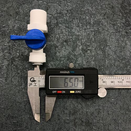 4 points external thread ball valve 4 turns 2 valves water purifier accessories 4 points external thread turn 2 points PE pipe quick ball valve
