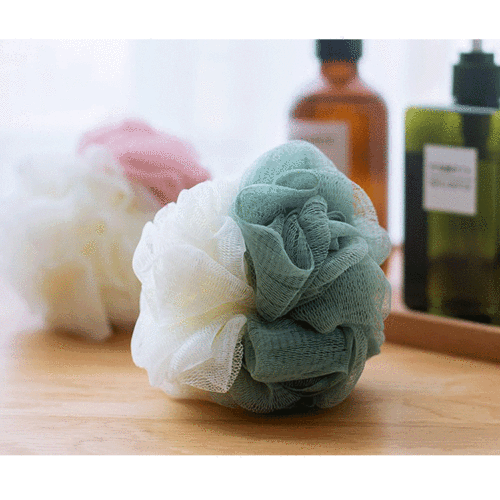 Two-color bath ball, colorful adult bath ball, bath rub, color matching bath ball, bath flower toiletries
