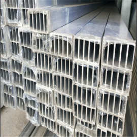 铝型材60*80*2/4空心扁通 6063铝合金管 凌蕊供应