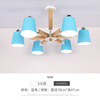 Scandinavian creative ceiling lamp for living room for bedroom, LED art decoration for wooden paintings, lights