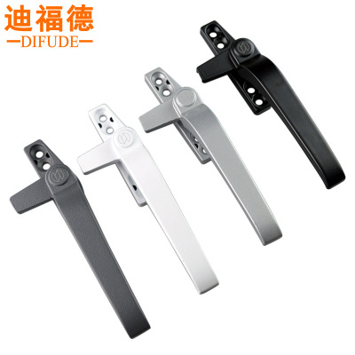 迪福德 铝合金窗户把手50型平开彩铝门窗拉手7字执手单点锁扣
