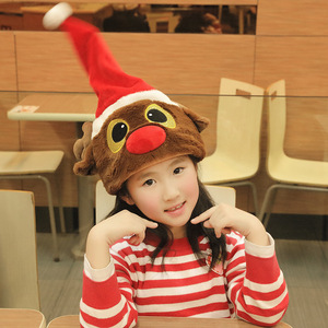 圣诞创意玩具会动的圣诞帽子搞怪圣诞礼品可加logo来图定制玩具