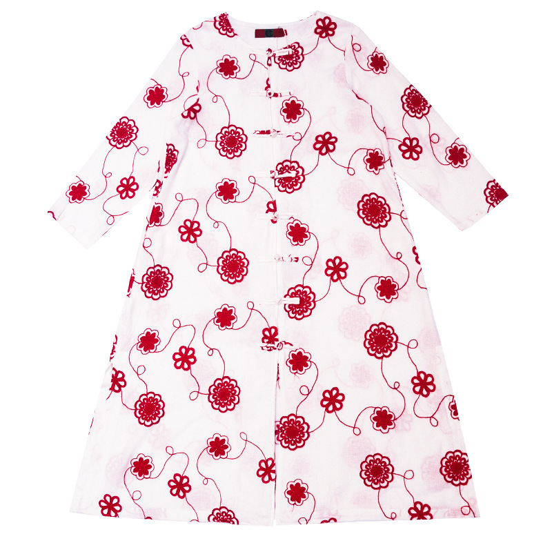 Robe femme BRANCHE en Coton et lin - Ref 3327760 Image 5