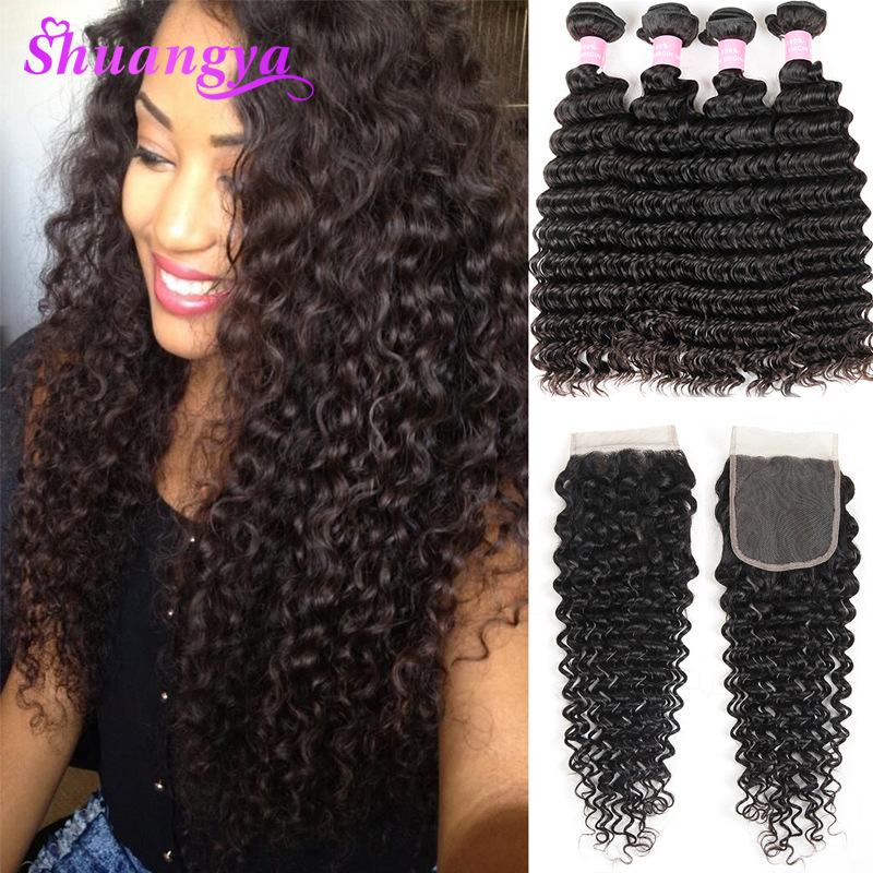 Xuchang wig deep wave with closure Brazi...