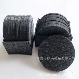 Cross -Bordder Felt Coaster Creative Hollow Circular Thermal Weeld Pad Water Absorption Weeld Western Food Подушка оптом