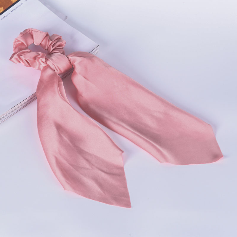Satin Cloth Long Ribbon Hair Scrunchies display picture 6