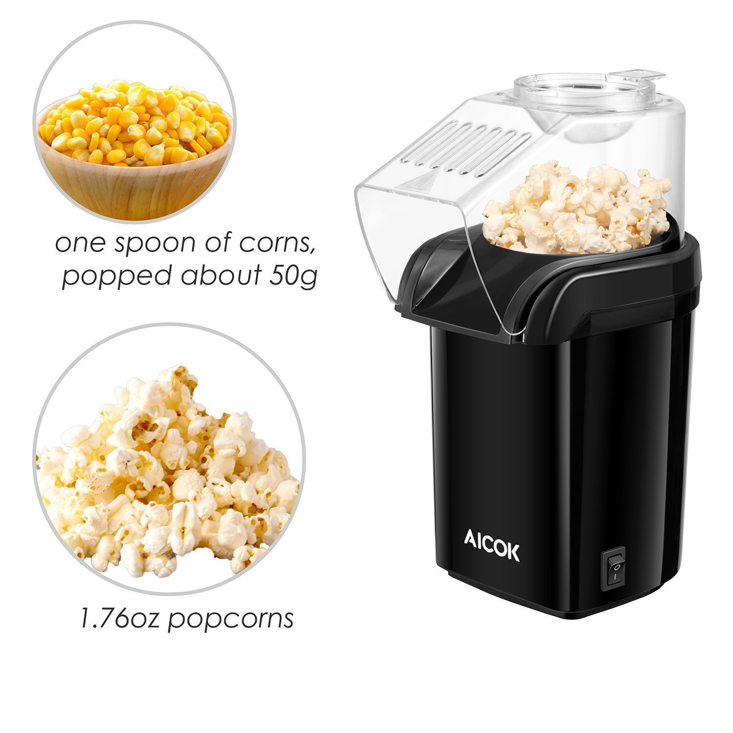 Popcorn Machine Mini Children's Household Corn Machine Automatic Popcorn Machine Foreign Trade European Regulations US Regulations 110