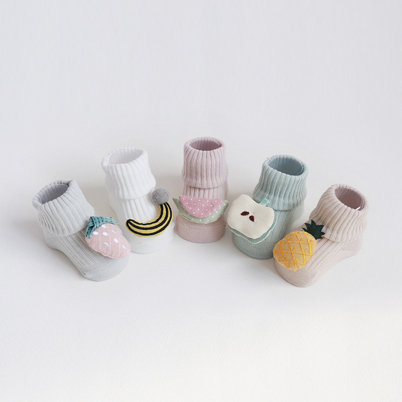 Nuevos calcetines para bebés primavera y verano algodón peinado boca suelta pies no apretados calcetines para bebés recién nacidos Calcetines antideslizantes para niños pequeños