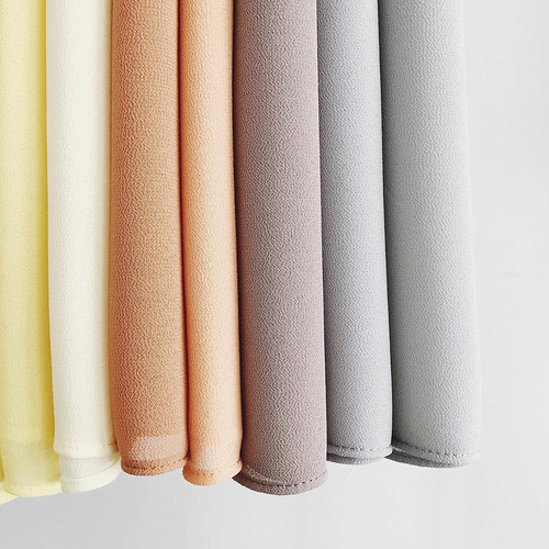 54-color optional high-quality straight corner edge solid color pearl chiffon scarf headscarf chiffon scarf scarf