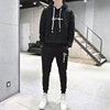 338-16898A加绒运动三件套男休闲秋冬款潮流搭配帅气加厚卫衣套装|ms