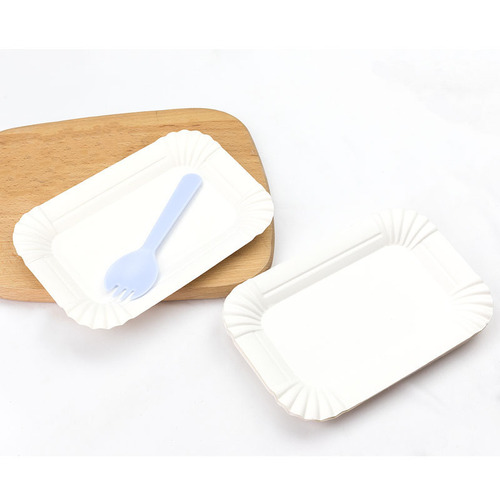 Disposable Paper Plate Cake Dessert Tasting Plate Birthday Party Family Children Baking Tableware 320g Cup Paper