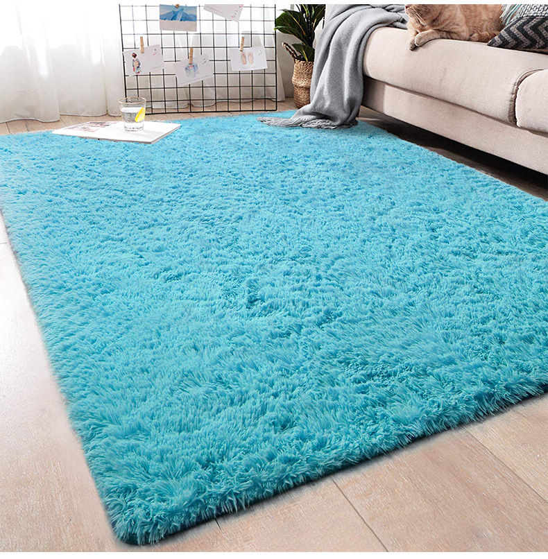 丝毛地毯,长毛地毯,家用客厅地毯,卧室地毯,床边地毯