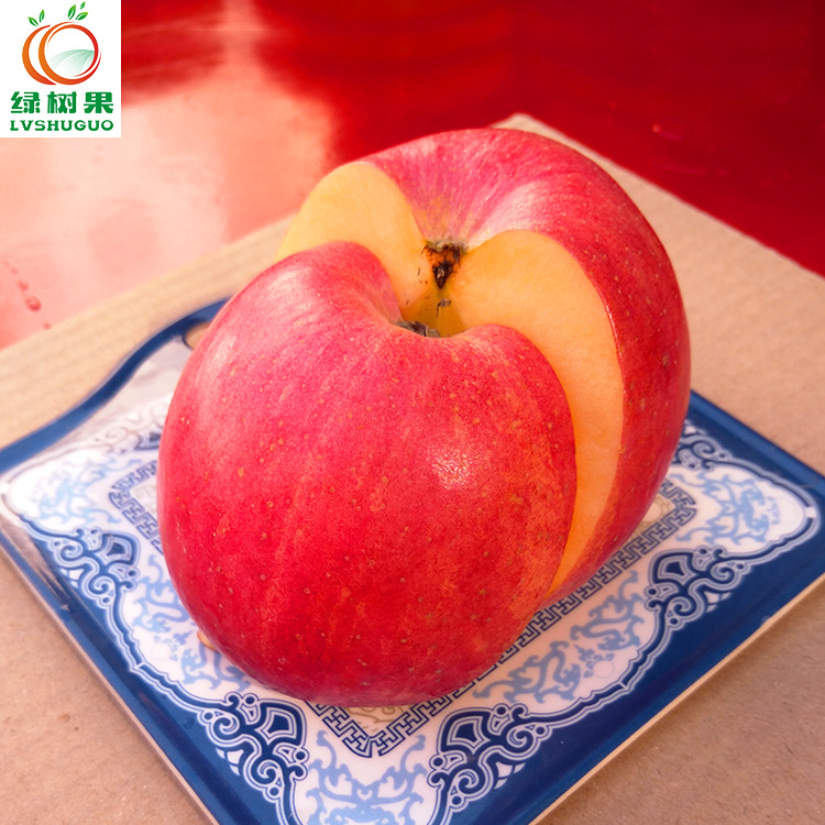 绿树果 陕西纸袋精品红富士85-90超大果整箱十斤新鲜采摘包邮发货