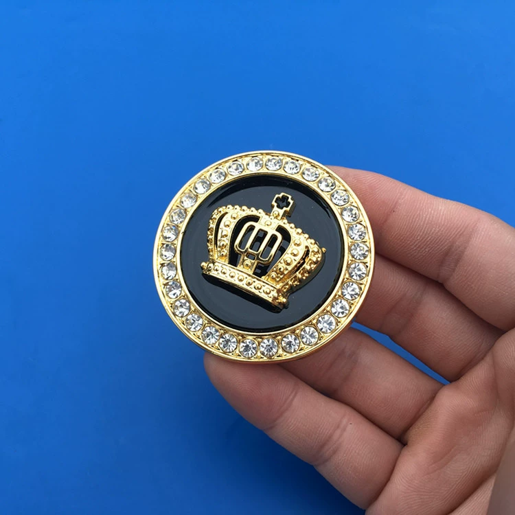 Автомобильный металлический тест Crown Terminal Label Reform Patching Drilling Sticker Patch A Mid -Pillar Round Tie Tie Drilling Sticker