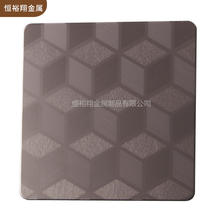 佛山不锈钢镀铜板厂家供应发黑哑光复古拉丝红古彩色不锈钢板304#