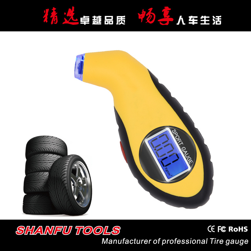 Selling Explosive money High Precision Car tires Tire Pressure Table Car liquid crystal Noctilucent display Digital digital display Tire Gauges