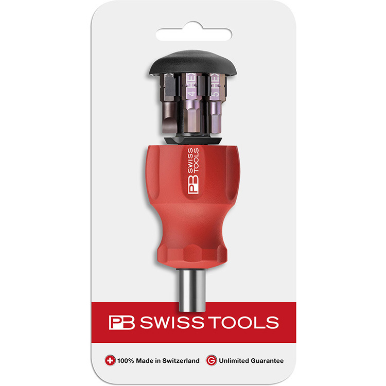 瑞士PB Swiss Tools Stubby弹仓可换批头螺丝刀吸塑 PB8453.V01CN