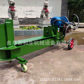 卧式25吨液压V型圆木多瓣劈木机液压劈木机图片电动液压破柴器