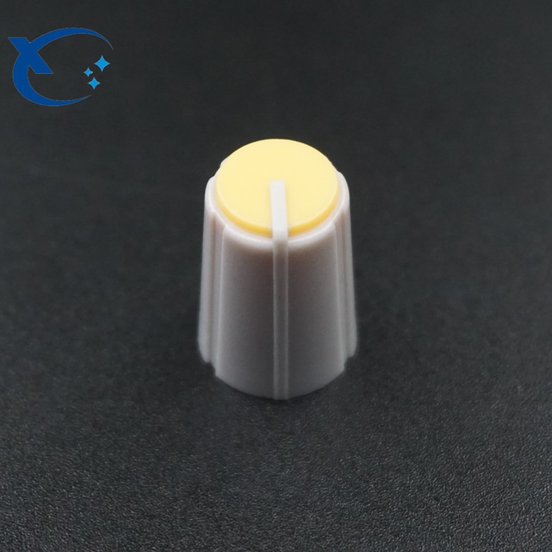 HJ-0306#WH148旋钮 塑料旋钮半柄D轴11X16mm电位器功放旋钮帽子
