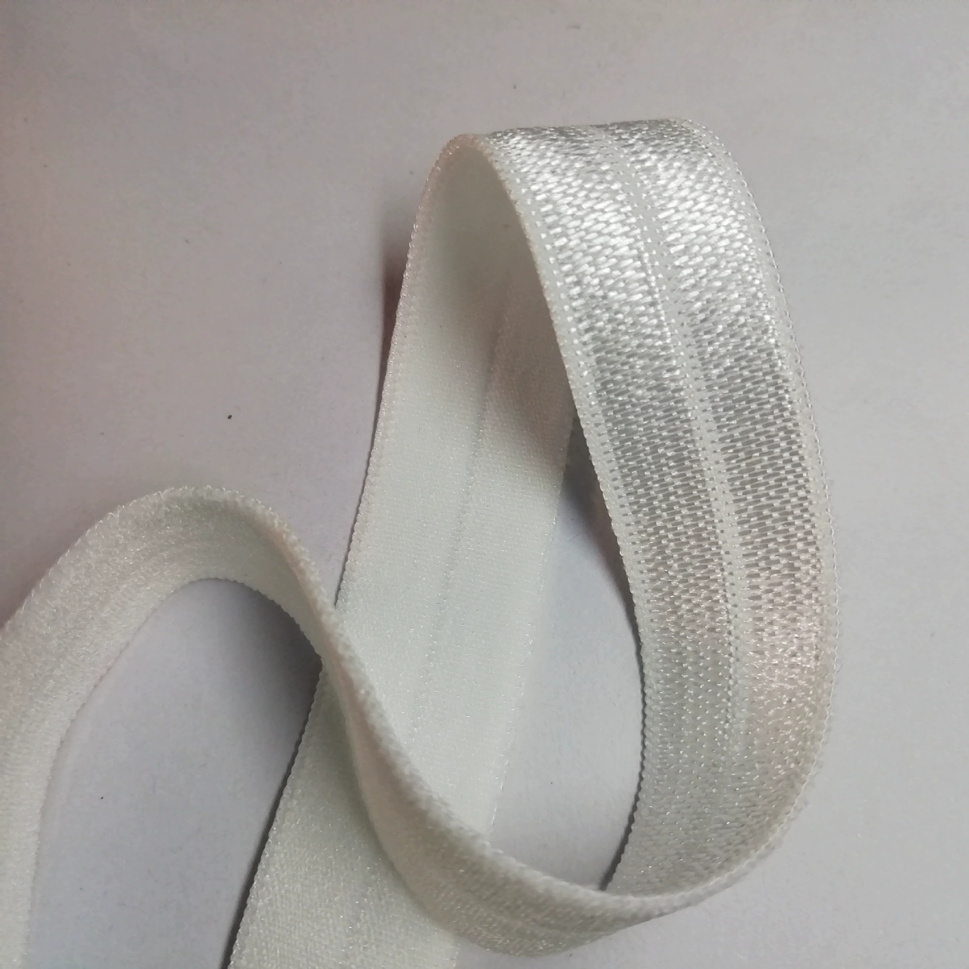 Прямые продажи с фабрики, глянцевая эластичная резинка из полиэстера в сложенном виде