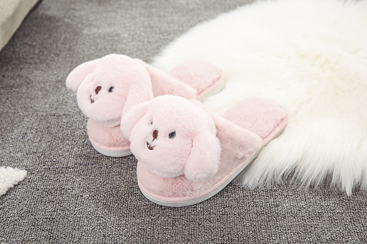 cartoon puppy plush cute cotton slippers NSPE10025