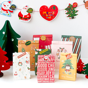 Сообщение рождественская подарочная сумка 6 кусочков новогоднего новогодних новогодних пакетов для упаковки пакета для пакета подарочной сумки яблочная сумка размером 12 моделей