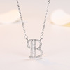 Wife's romantic travel same silver -plated DIY your name My surname 26 English letters and female necklaces