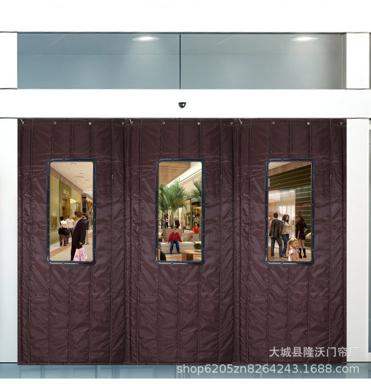 冬季加厚保暖棉门帘 防水牛津布棉门帘子 商场家用挡风保温门帘子-阿里巴巴