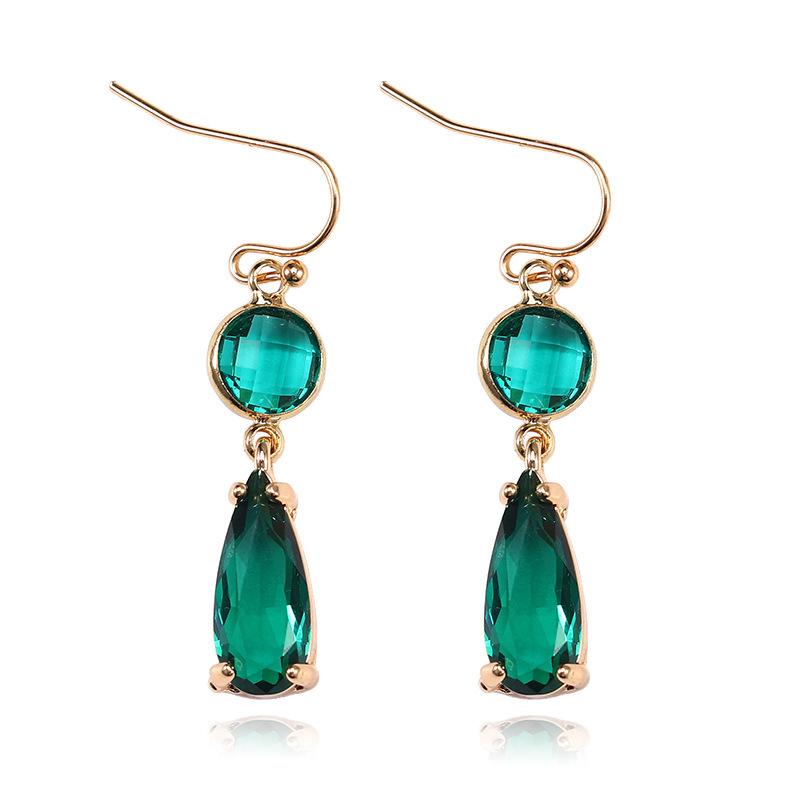 8g Weight Alloy Ear Needle Material Artificial Crystal Inlay Material Drop Earrings Classification 1 Pair Quantity Holiday, Daily Occasion Copper Material Geometric, Water Droplets Pattern Women's Gender Asymmetrical, Plating, Inlay Design Elegant Style Copper Elegant Asymmetrical Plating Inlay Geometric Water Droplets Artificial Crystal Drop Earrings 11