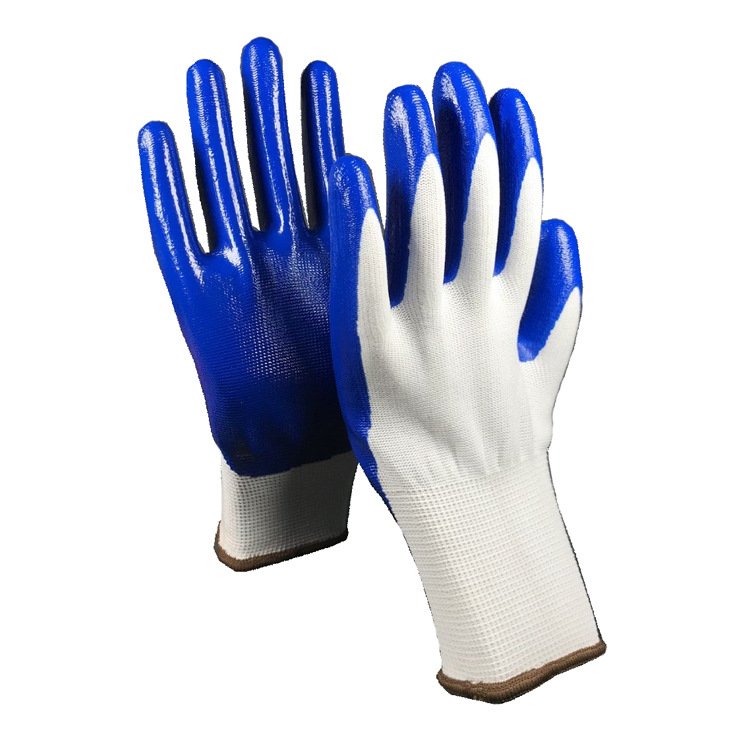 十三针N518纯胶涂层透气舒适浸胶手套厂家诚招代理供应