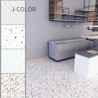 彩色水磨石瓷砖600x600 民宿浴室服装店美容院奶茶店防滑地砖