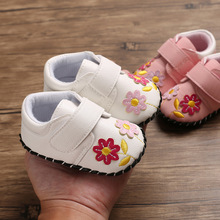 春秋新款女寶寶鞋膠軟底防滑0-6-12個月嬰兒鞋可愛1歲BB鞋子