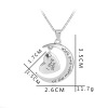 European and American jewelry I love you to moon & back love Moon necklace almighty store explosion model