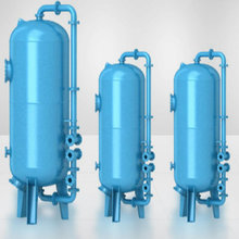 陝西榆林化工廠水處理多介質過濾器全自動手動操作舊罐換新罐安裝