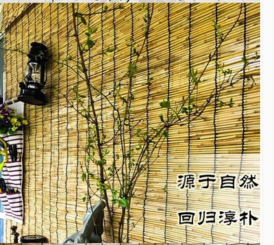 遮阳装饰门帘子画廊挂帘客厅居家草席门窗芦苇帘房屋茶室茶道窗帘