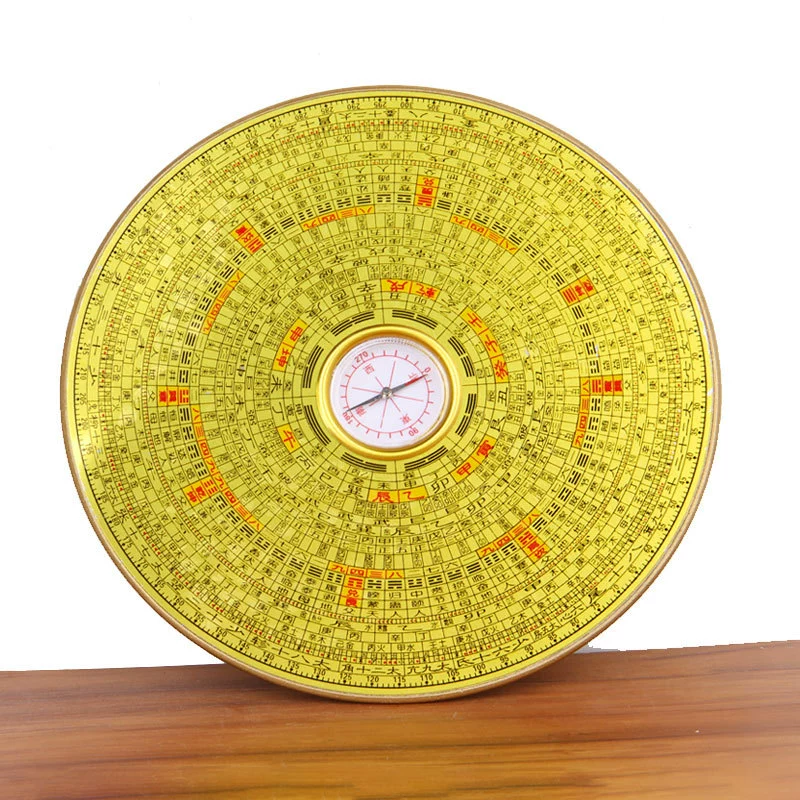 Compass plate high-precision copper ornament professional comprehensive gossip diagram compass carry small Luo script