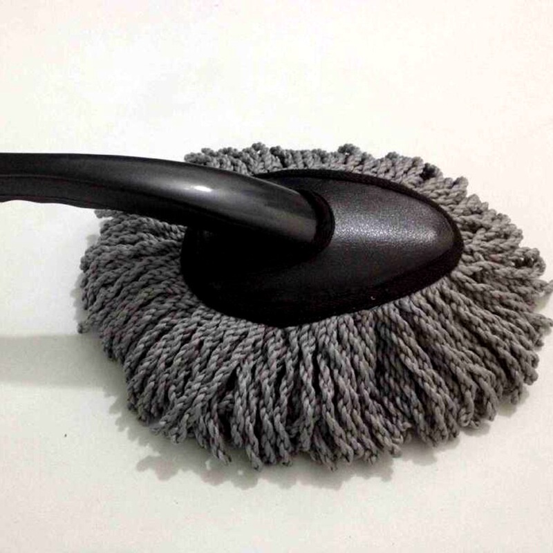 Car Washing Small Car Brush Microfiber Mop Car Wax Mop Household Dust Cleaning Brush Cotton Wire Car Washing Brush