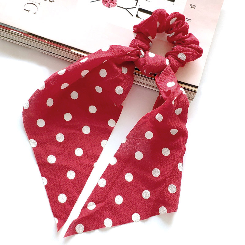 Simple Polka Dot Elastic Hair Scrunchies display picture 6